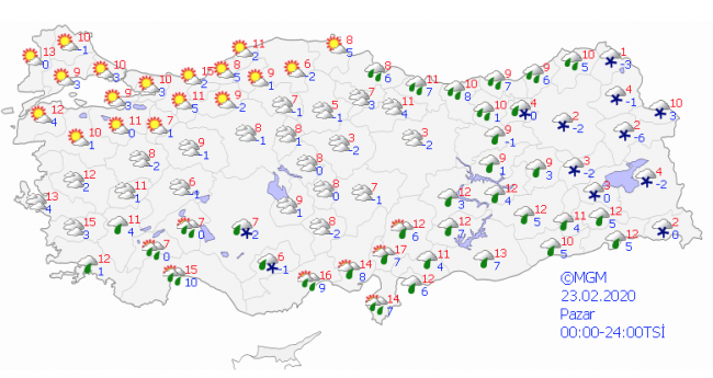 Meteorolojiden sağanak, kar ve buzlanma uyarısı